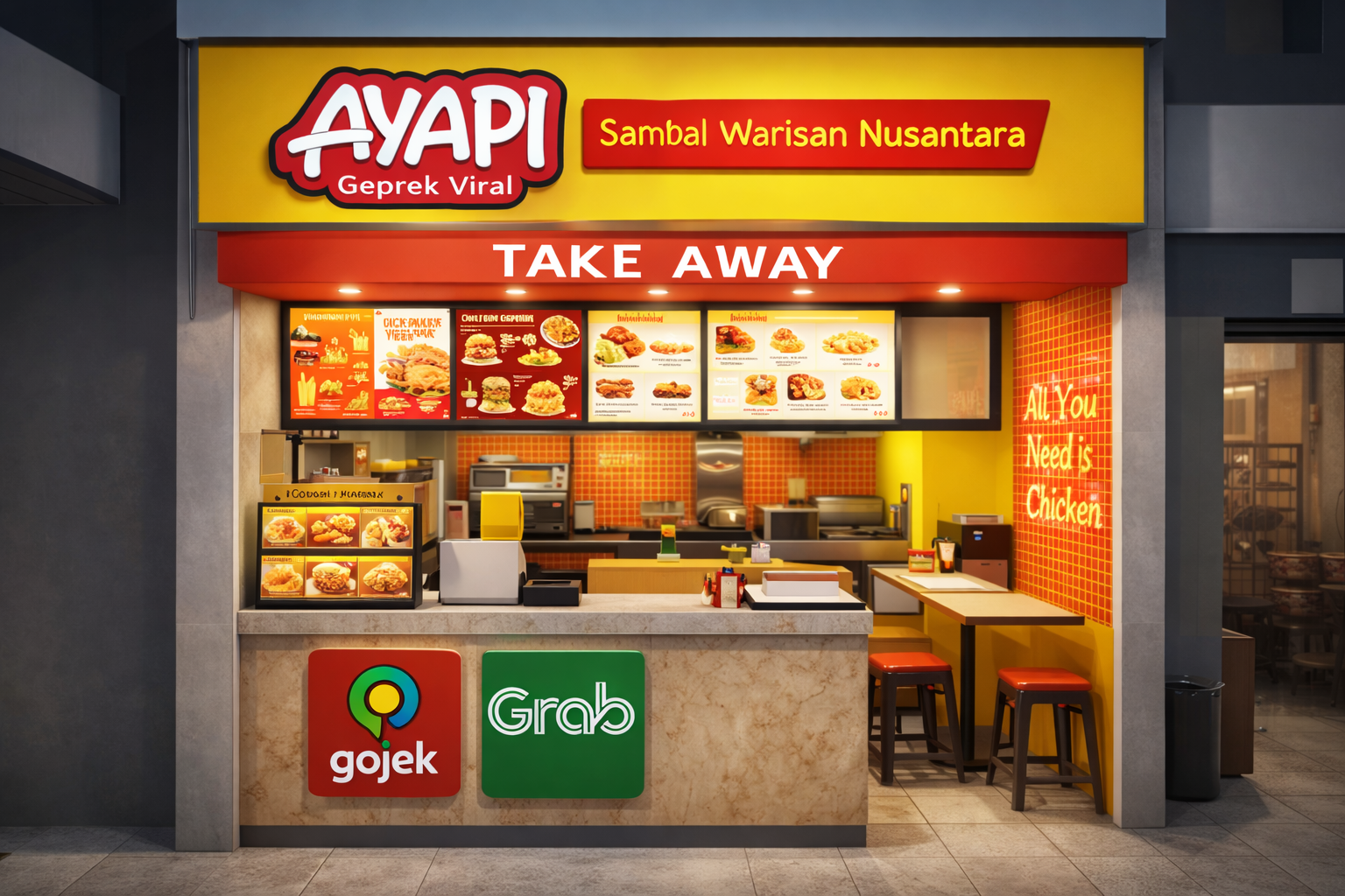 Ayapi Mini Resto_ vibrant chicken spot